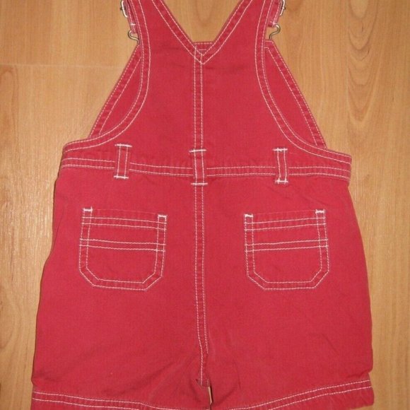 Gymboree Baby Overalls Infant 3/6M  3 to 6 Months Red - Picture 2 of 2